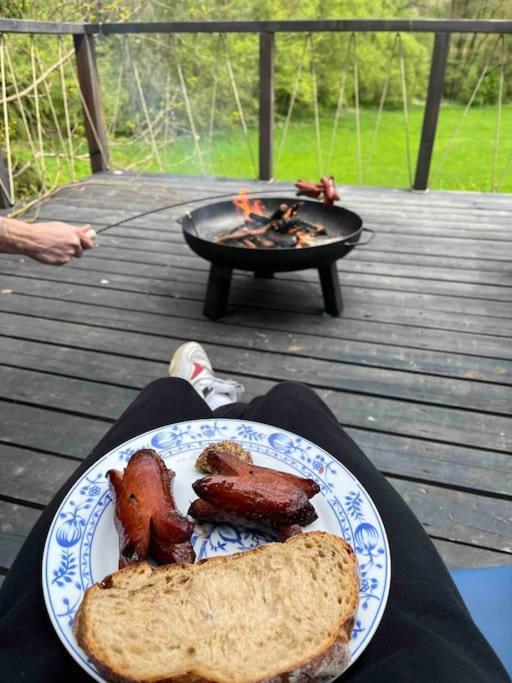 Chata Na Polosamote Se Saunou Villa Městečko Exteriör bild